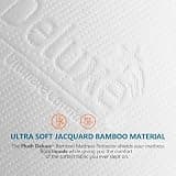 PlushDeluxe Premium Bamboo Blend Noiseless Waterproof Mattress Protector