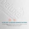 PlushDeluxe Premium Bamboo Blend Noiseless Waterproof Mattress Protector
