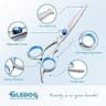 GLADOG 5-in-1 Professional Dog Grooming Scissors Set with Safety Round Tips