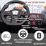 AOKOY 24V 4WD Side by Side Ride-On UTV with EVA Rubber Tires & Remote Control