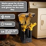 JobSite Mighty Dry Heavy Duty Boot and Shoe Dryer with Heat Blower Fan