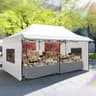 Quictent Commercial Grade Heavy Duty Pop-Up Canopy Tent with Removable Sidewalls (10x20)