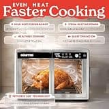Gourmia French Door Air Fryer Convection Toaster Oven, 37-Quart Large Capacity