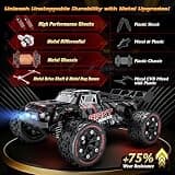 WIAORCHI 1:16 Scale All Terrain Fast RC Car with Metal Chassis and 40KM/H Speed