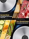 200W Electric Meat Slicer with Dual 7.5-inch Removable Stainless Blades