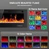 Electactic 50-Inch Ultra-Thin Whisper-Quiet Electric Fireplace Display
