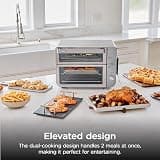 Ninja DCT651 Double Stack XL 12-in-1 Air Fryer Toaster Oven with Thermometer