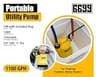 6699 1/6HP Submersible Tankless Water Heater Flushing Kit with Hoses and Bucket