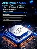 GMKtec M5 Ultra Gaming Mini PC, AMD Ryzen 7 7730U, 32GB DDR4 RAM, Dual 2.5GbE