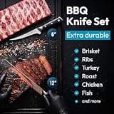 Cutluxe Artisan Series 2-Piece BBQ Knife Set with Slicing and Boning Knives