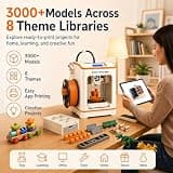 Entina Tina2C Compact Wi-Fi 3D Printer for Kids & Beginners with Smart App