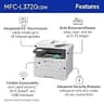 Brother MFC-L3720CDW Wireless Color Laser All-in-One Printer with Fax