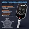 DGYGQ Raw Carbon Fiber Pickleball Paddle with Extended Handle, 16mm Core