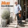 BIQISSI Lightweight Electric Wheelchair, 500W Brushless Motor, Auto-Braking
