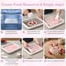 Premium Rolled Ice Cream Maker Kit with Recipe Book, Stainless Tray, and Spatulas