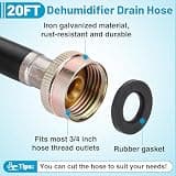 20FT Extra Long Thickened Leakproof Dehumidifier Drain Hose