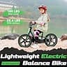 Olala Kids Electric Dirt Bike with 16-Inch Knobby Tires and Disc Brakes