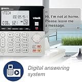 VTech VG208 Hybrid Corded and Cordless DECT 6.0 Phone System with Answering Machine