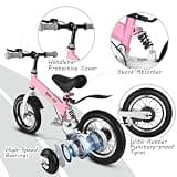 bikeboy 3-in-1 Kids Convertible Balance Bike with Shock Absorbers and Fenders