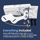 LUXE Bidet NEO 120 Single Nozzle Self-Cleaning Non-Electric Attachment