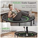 BCAN 48-Inch Adult Fitness Bungee Rebounder for Indoor and Garden Workouts