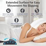 Ishenkea 360-Degree Adjustable Lumbar Support Pillow with Silk Cover