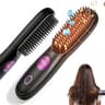 UILSPNG Go Brush Pro Upgraded MCH Ceramic Cordless Hair Straightener Brush