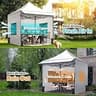Quictent 10x10 Commercial Grade Pop Up Canopy Tent Shelter with Three Sidewalls