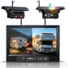 pemacom 1080P Dual Wireless Backup Camera System with 7" Monitor & Magnetic Mount
