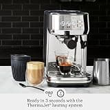 Breville Bambino Plus BES500BSS Compact Automatic Espresso Machine with Milk Frother