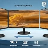 Philips 241V8LB 23.8-Inch FHD 100Hz Frameless Monitor with 4000:1 Contrast VA Panel