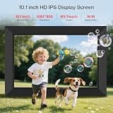 MaxAngel 10.1-Inch WiFi Digital Picture Frame with Frameo App and Sleep Timer