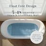 SlipX Solutions Weighted Non-Slip Bath Mat for Textured Tubs & Showers