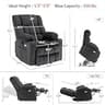 MCombo Model 7890 Dual Motor Fabric Power Lift Recliner with Lay Flat
