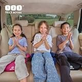 Diono Solana Lite Lightweight Backless Booster Car Seat with Built-in Cup Holders