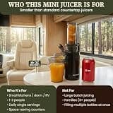 Elite Gourmet EJX600 Compact Space-Saving 70 RPM Masticating Slow Juicer