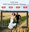 BIGASUO 15.6-Inch Full HD Frameo Digital Picture Frame with 64GB High Storage
