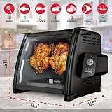 Ronco Modern Large Capacity 12-Pound Mechanical Countertop Rotisserie Oven