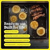 Lodge Pre-Seasoned Reversible Cast Iron Grill and Griddle Pan, 16.75-Inch