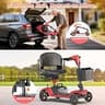 VORULER 4-Wheel Foldable Mobility Scooter with 360-Degree Rotating Seat