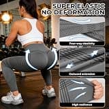RIHUALS Women's Anti-Cellulite 3D Compression Leggings with Support Bands