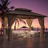 YOLENY 10x12 ft. Galvanized Steel Double Roof Hardtop Gazebo with Curtains