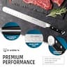 KATISUN 12-Inch German Steel Slicing Knife for BBQ with Ergonomic Handle