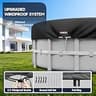 LXKCKJ 420D Oxford Budget-Friendly Round Pool Cover with Ground Tie-Down Nails