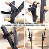 PreGymnastic Adjustable Steel and Wood Stall Bars for Home Strength Training