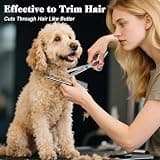 Professional 4-in-1 Titanium Dog Grooming Scissors Kit with Safety Tips