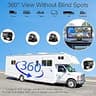 VOONOA 4K 10.36" Quad Split Touch Screen RV Camera System with Built-in Bluetooth