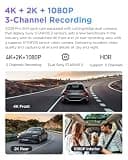 VIOFO A229 Pro 3-Channel 4K HDR Dash Cam with Sony STARVIS 2 Sensor System