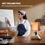Caydo P1 Dedicated 720p Art Projector with App Integration and Keystone