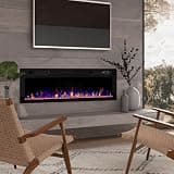 BOSSIN 60-Inch Ultra-Thin Silence Linear Electric Fireplace Wall Insert